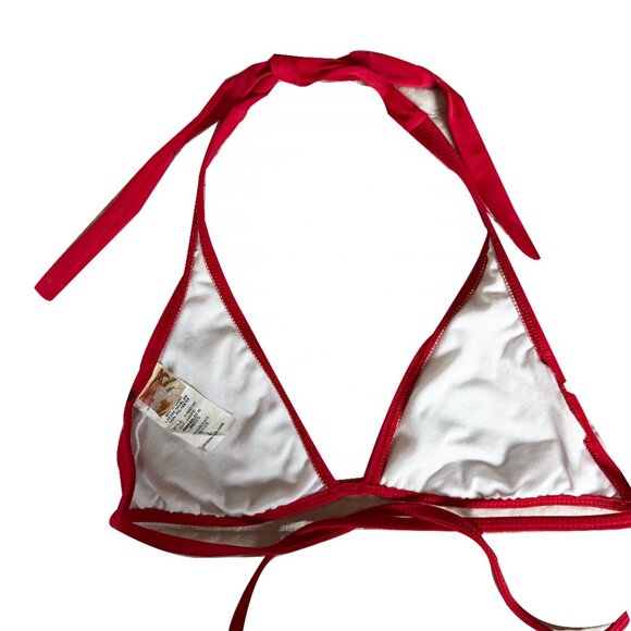 Roxy Swim triangle bikini top, Triangle Halter Bikini Top, swimware - Picture 4 of 5